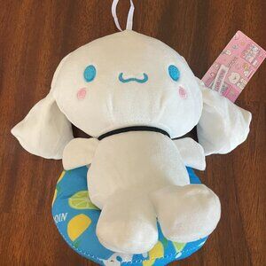 NWT! Sanrio Cinnamoroll On Raft White Blue Plush Toy 7" x 5"!